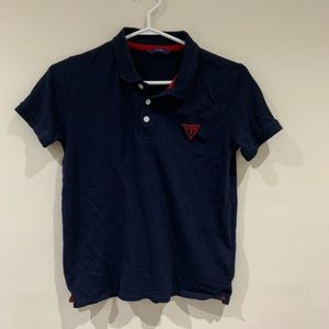 dark blue quess shirt